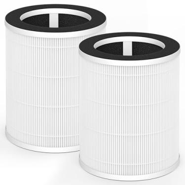 Imagem de GoKBNY Pacote com 2 filtros de substituição P100 True HEPA compatíveis com purificadores Welov P100/P100 Pro, sistemas de filtragem de alta eficiência