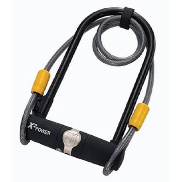 Imagem de Cadeado U-Lock 5801 Reforçado Com Cabo - ONGUARD Preto-Unissex