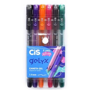 Imagem de Kit Caneta CiS Gelyx Glitter 1.0 - 6 Cores