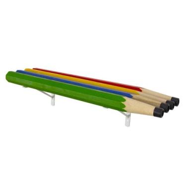 Imagem de Prateleira Organizadora Decorativa Quarto Infantil Lápis Cor - B3 Move