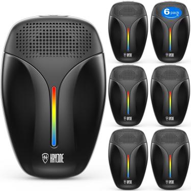 Imagem de Repelente ultrassónico de pragas versão melhorada 2023, repelente ultrassónico de interior para barata, roedor, rato, insetos, mosquitos, ratos, aranha, formiga, controlo eletrónico de pragas,