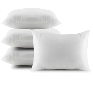 Imagem de Travesseiros de Silicone, Conjunto com 4, Antialérgico, Fibra Mista, Macio, Anti-ácaro