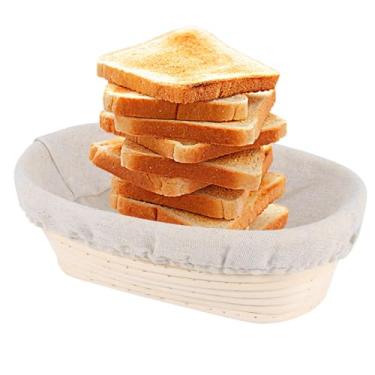Imagem de Cesta de impermeabilização,Cesta de impermeabilização de massa fermentada | Tigela para assar massa fermentada | Cestas de rattan para fermento de pão, ferramenta para cozimento de pão, farinha, ferme