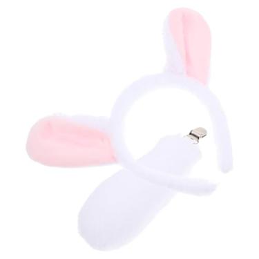 Imagem de JOINPAYA Conjunto De Acessórios De Cordeiro: Faixa De Cabeça E Cauda De Orelhas De Ovelha De Festa De Cosplay De Halloween Chapéu De Pelúcia De Animal De