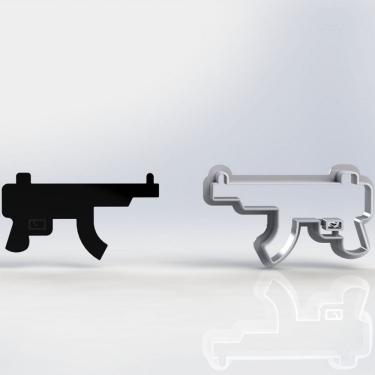 Imagem de Cortador Free Fire Arma Mod 1 Tamanho 6Cm