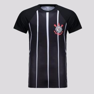 Imagem de Camisa Corinthians Classic Listrada Preta - Coimbra, M