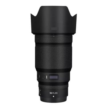 Imagem de Adesivo de lente de câmera para Nikon Z 50 mm F1.2S Película protetora de vinil decalque skin para 50 1.2 (preto fosco)