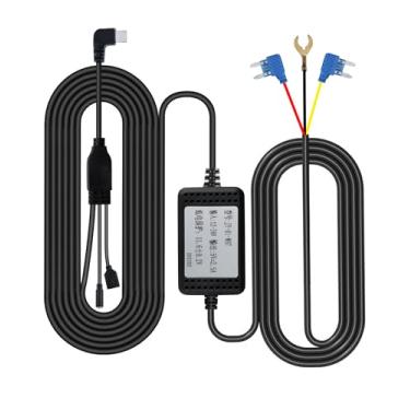 Imagem de Jansite Kit De Fiação Rígida Tipo C Para Câmera Painel Espelhada - Carregador Carro 12 V-24 V 5 V, Fonte Alimentação, Fusível Fio Rígido Painel, Visão Traseira
