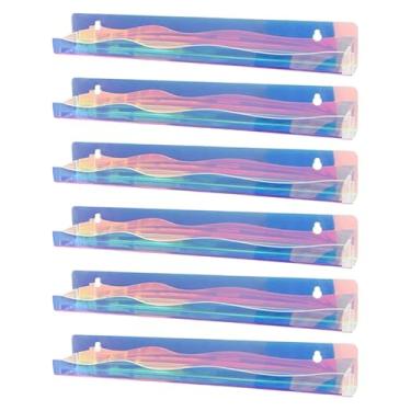 Imagem de OIIBWQ Organizador de Esmaltes, óleos Essenciais, Prateleira de Acrílico, Suporte para Esmaltes, Presentes para Unhas, Salão de Beleza, Casa, Exposição, ócul, 6 Peças