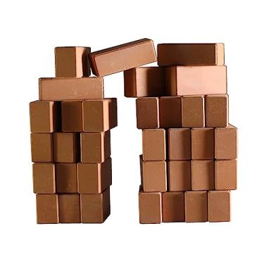 Imagem de NOAHWOOD Mini tijolo vermelho sinterizado escala 1/7 obstáculos Park Brick Pro mini modelo de parede série de tijolos (padrão: 28 x 13 x 10 mm) mini tijolo de argila sinter tijolo vermelho (98)