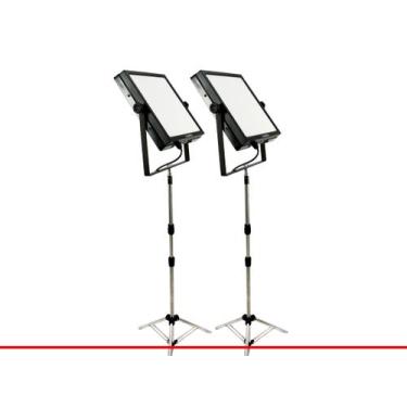 Imagem de kit 2 Iluminadores Softbox LED 25w com 2 tripé gravação de vídeo - Lum