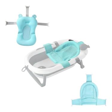 Imagem de Kit Banho: Banheira Com Termômetro Redinha E Cama Ergonômica