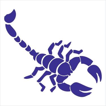 Imagem de Adesivo Escorpião, poderoso, misterioso, Veneno e Força (AZUL MARINHO, 63,5x57,5 cm)