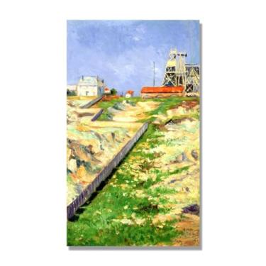 Imagem de NHLDZYH Impressões em tela famosas, (andaimes em segre-coeur) de Paul Signac, quadros de pinturas famosas, impressão quadros abstratos sobre tela. 30 x 51 cm Apenas tela