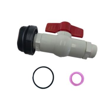 Imagem de IEUDNS Kit de com de barril de chuva, de tambor, encaixe à prova de vazamento, adaptador fácil de instalar com junta, de tanque de água com