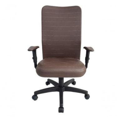 Imagem de Cadeira Presidente Para Escritório Linha Calábria Marrom - DESIGN OFFI