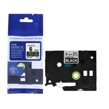 Imagem de Fita Compatível Brother Tz Tze 315 Preta Letra Branca 6mm - Genérica B