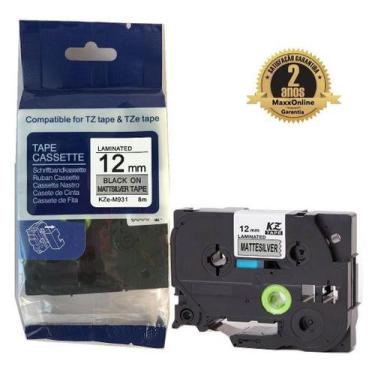 Imagem de Fita Compatível Brother Tz Tze 931 Prata Letra Preta 12mm - Genérica B