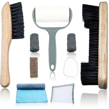 Imagem de Kit de limpeza de mesa de sinuca e eixo de sinuca, escova de mesa de bilhar para feltro, acessórios de mesa de bilhar, pano de limpeza para bilhar, cortador de eixo de sinuca, acessórios de limpeza de