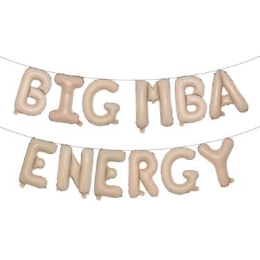Imagem de Big MBA Energy Balloon Banner, Parabéns Grad, Parabéns pelo mestrado em administração de empresas, suprimentos de decoração de festa de formatura universitária/universitária (BIG MBA ENERGY Caramel)