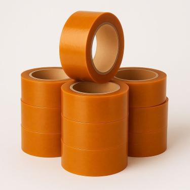 Imagem de Kit Fita Adesiva Larga Durex 1-20 Unidades Laranja 250m Embalagem Fechamento Caixa Resistente