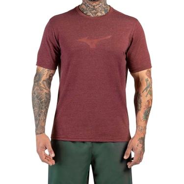 Imagem de Camiseta Mizuno Lifestyle Masculina Bordo
