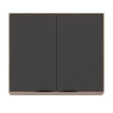 Imagem de Armário Aéreo Firenze 2 Portas 80cm Demóbile Avena Grafito