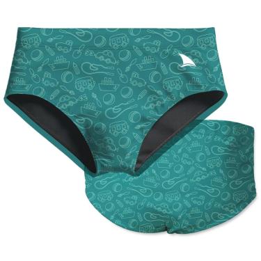 Imagem de SUNGA INFANTIL CRAZY SEA COM FORRO E PROTEÇÃO UV 50+ KAUNA-Masculino