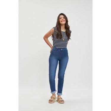Imagem de CALÇA JEANS FEMININA LYCRA TRADICIONAL RETA - YOUNG STYLE-Feminino