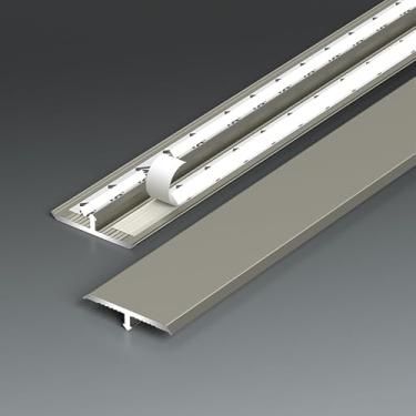 Imagem de Guarnição Da Porta T Moldagem Tira Divisora De Piso 90cm * 2 Pcs Acabamento Laminado Da Borda E Barra De Limiar Tapete Perfeito Para Faixa De Limiar De Azulejo Par, Gold, Width: 22mm