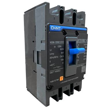 Imagem de Disjuntor Caixa Moldada Tripolar Chint NXM-125S/3300 125A