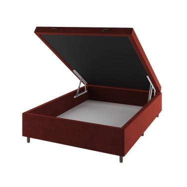 Imagem de Base Box Bau Casal Cairo (43x138x188cm)  Cobre - Casa Giulia