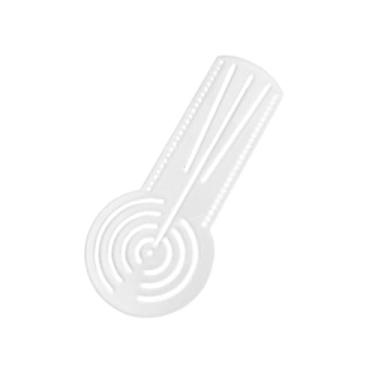 Imagem de Generic Régua para desenho de padrão geométrico, auxílio para desenho de modelo leve, hobby, artista portátil, ferramenta de de estêncil para arte, 15cm X 6.8cm