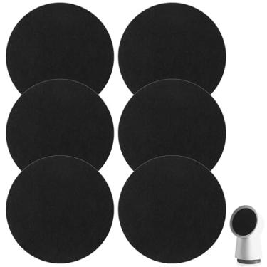 Imagem de Capoda Conjunto de 6 filtros de substituição de carbono para exaustores portáteis, filtros de carvão ativado circular para remoção de odor e gordura (12 cm)