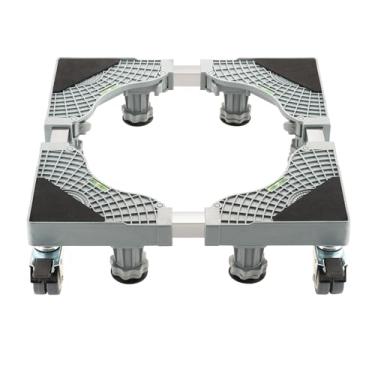 Imagem de Sperwoesy Pedestais de lavadora e secadora, suporte ajustável para mini geladeira com 8 pés reforçados e 4 rodas duplas, base espessa para geladeiras, lavadoras e secadoras