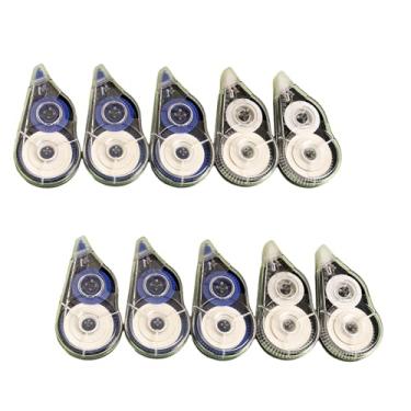 Imagem de KEXIAO 10 pçs rolo de fita corretiva 8 mx5 mm de secagem rápida branco para fora fita corretiva total 80 m para escrever material escolar e escritório