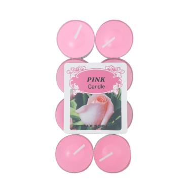 Imagem de Kit 16 Vela Decorativa Romântica Pequena Redonda Colorida Refil Lamparina Flutuante Base Alumínio