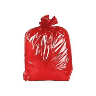 Imagem de Pacote saco lixo VERMELHO P7 60L 100un - reforçado - BK