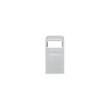 Imagem de Pen Drive 256GB Kingston DataTraveler Micro, USB 3.2 Gen 1, Leitura de 200MB/s, Metal - DTMC3G2/256GB
