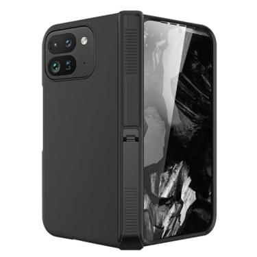 Imagem de LTLMYDAM Capa à prova de choque para Google Pixel 10 Pro Fold, dobradiça com suporte oculto capa de telefone elegante capa de proteção fosca resistente, preta, 10 Pro Fold