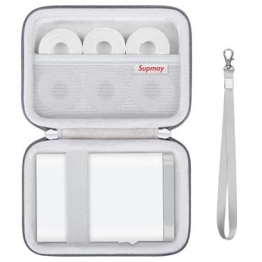Imagem de Supmay Capa rígida compatível com Nelko P21/para Phomemo D30/para SUPVAN E10/para máquina de fazer etiquetas NIIMBOT D11, bolsa de armazenamento portátil para impressora de etiquetas Bluetooth com