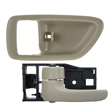 Imagem de TRQ Maçaneta interna do lado do motorista e kit de moldura fulvo compatível com Toyota Sequoia 2001-2007 2004-2006 Tundra