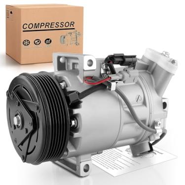 Imagem de Dacall Compressor de ar condicionado AC adequado para Nissan Sentra (2013-2017); para Nissan Tsuru 1.6L L4 (2014-2015). Substituição do compressor de ar condicionado 92600-3SH0A, 92600-3SH1A, 92600