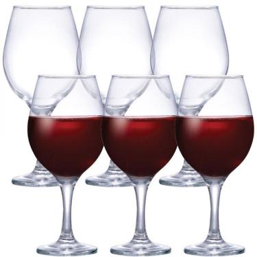 Imagem de Conjunto De Taças Para Vinho Tinto Ruvolo One Bordeaux 600 Ml 6 Peças Transparente