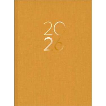 Imagem de Tilibra - Planner Executivo Costurado 13,4 x 19,2 cm Lume 2026 - Mostarda