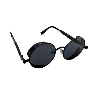Imagem de Óculos De Sol feminino redondo Classico Retrô luxo Proteção modas - HH