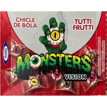 Imagem de Chiclete Monster Vision Tutti Frutti c/45 unidades - Danny