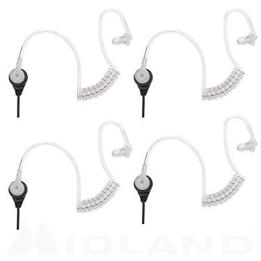 Imagem de Midland Fones de ouvido de segurança transparentes AVPH3 com PTT/VOX (pacote com 4)