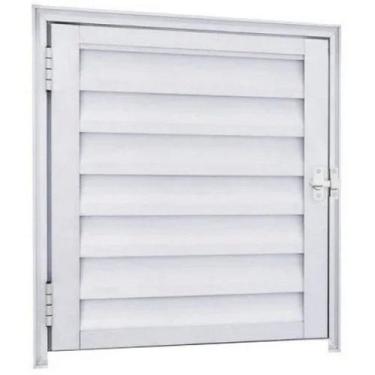 Imagem de Porta abrigo alumínio branco - linha resistence - CENTRAL ESQUADRIAS, 