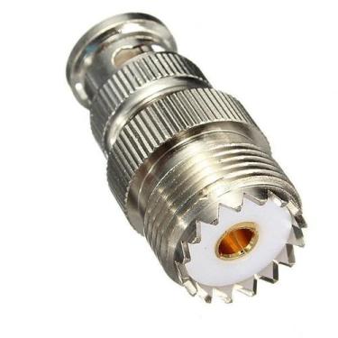 Imagem de Adaptador Conector Bnc Macho X Uhf Femea Icom Yaesu Vertex HT Ft-817 I